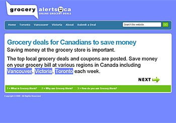 Grocery Alerts Canada