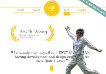 An Ni Wangs interactive resume