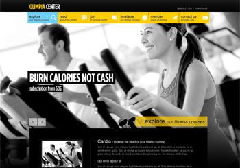 Olimpia Responsive Fullscreen Fitness Center